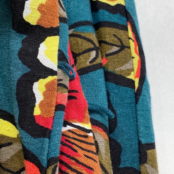 LOFT Petites Ann Taylor Paradise Halter Maxi Dress Tropical Floral Size SP Boho - Picture 8 of 11